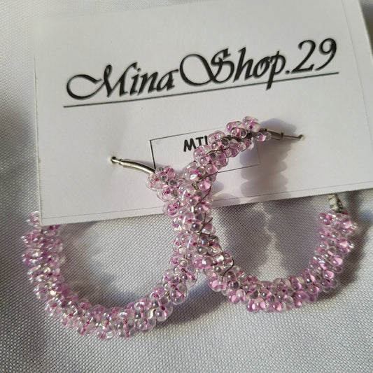 Mini Créoles Mina Rose Shiny