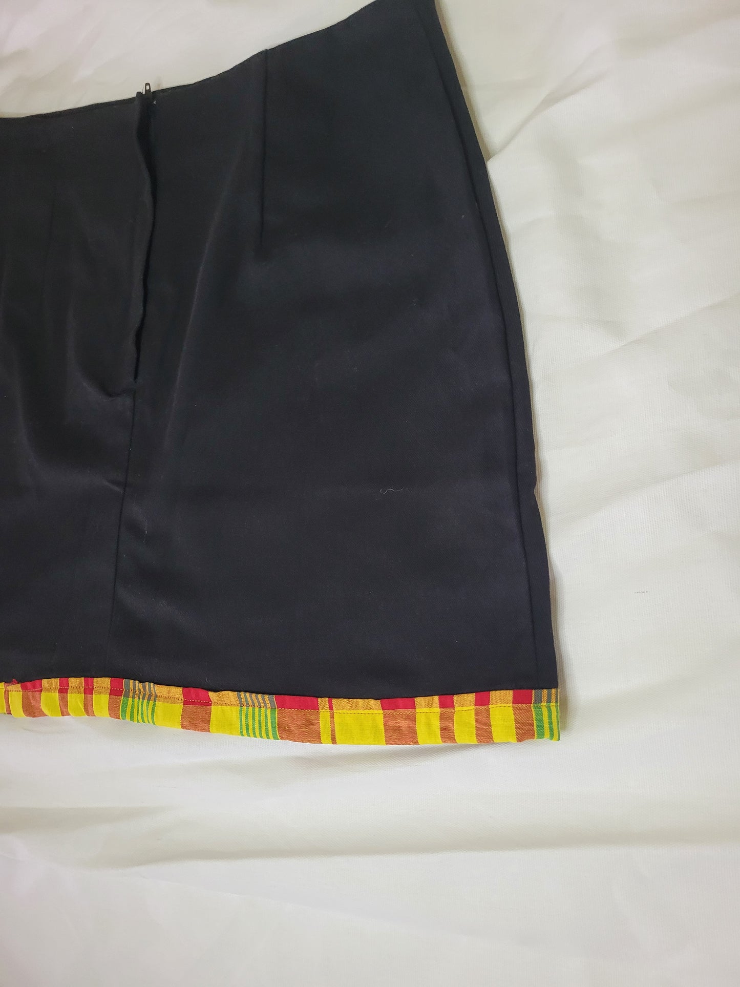 Jupe Noir et Madras