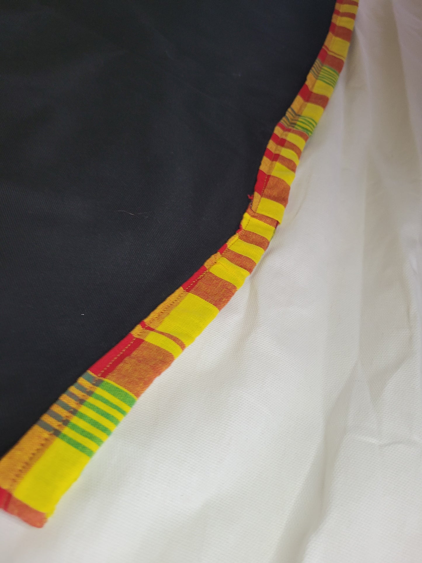 Jupe Noir et Madras