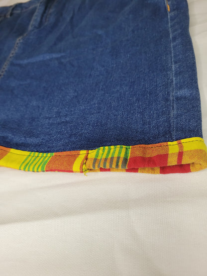 Jupe Bleu Jeans et Madras