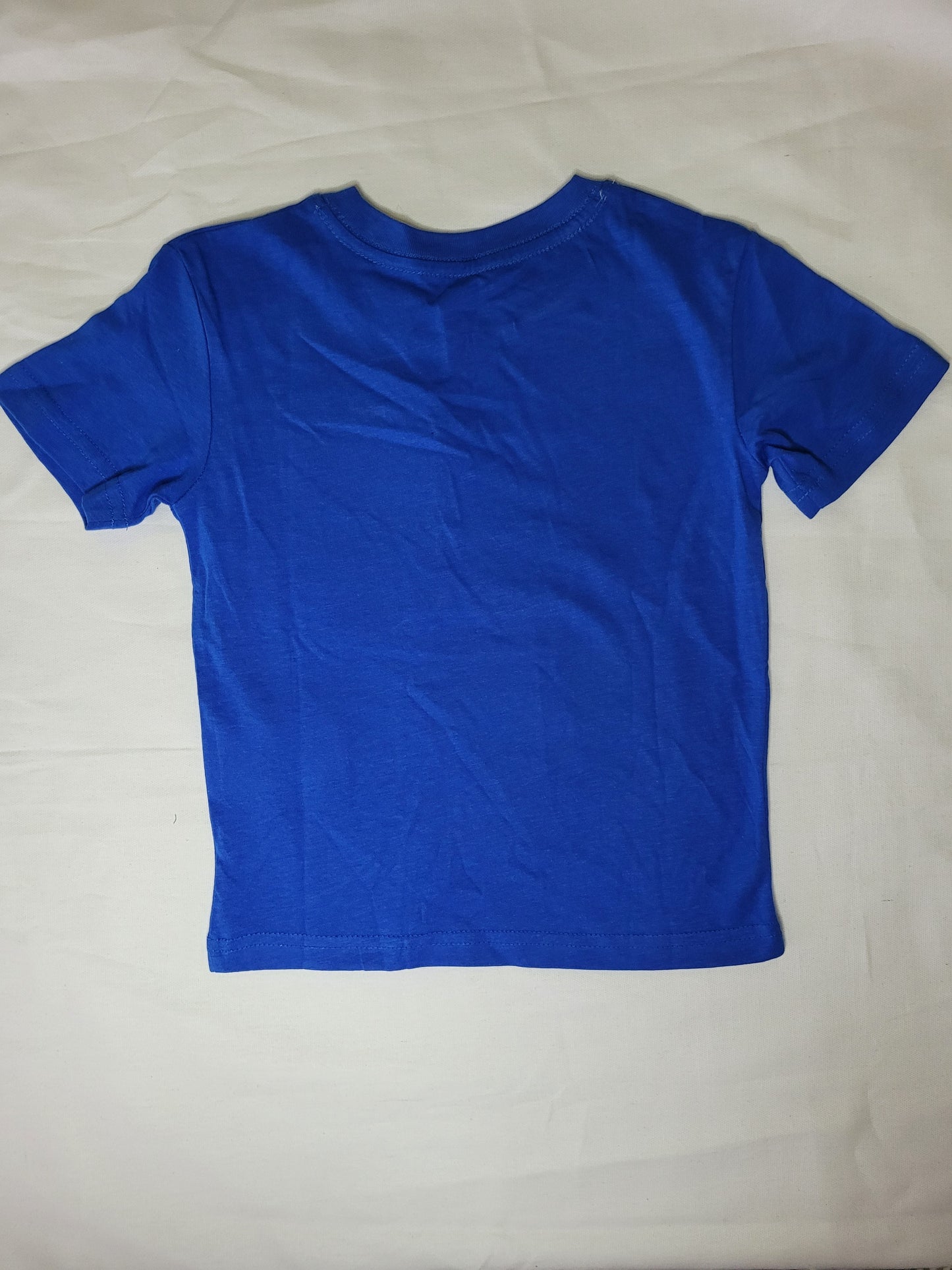 Tee-shirt madras bleu 4 ans