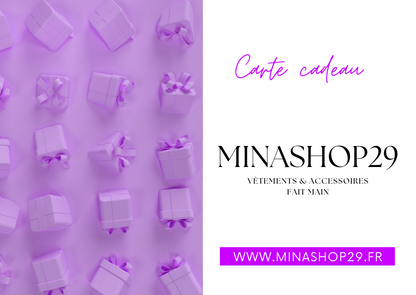 Carte cadeau Minashop29