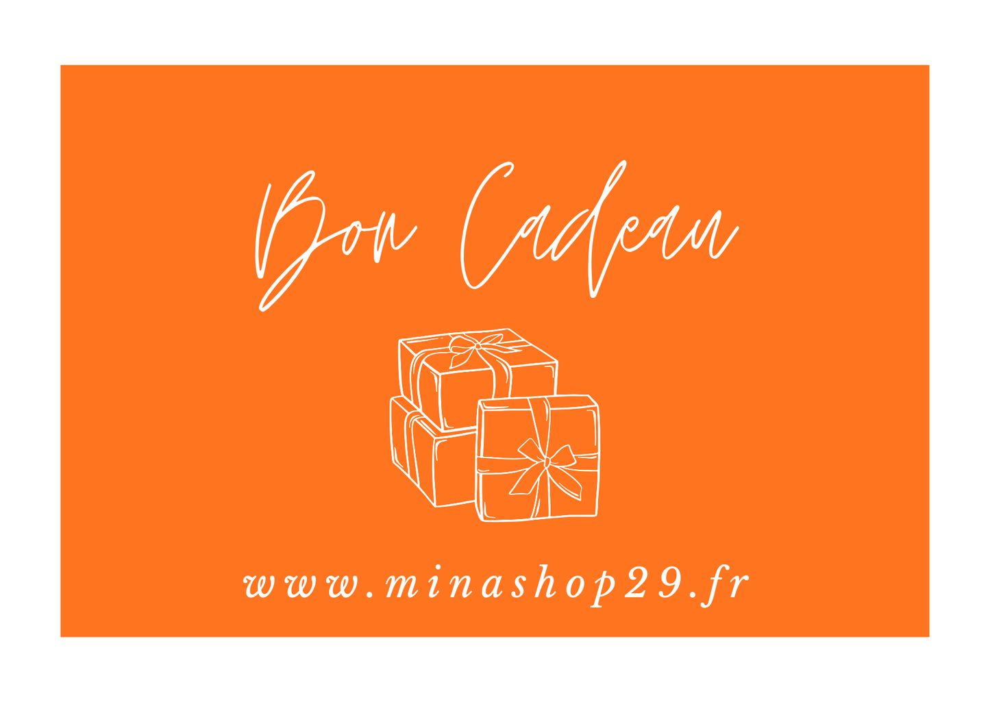 Carte cadeau Minashop29