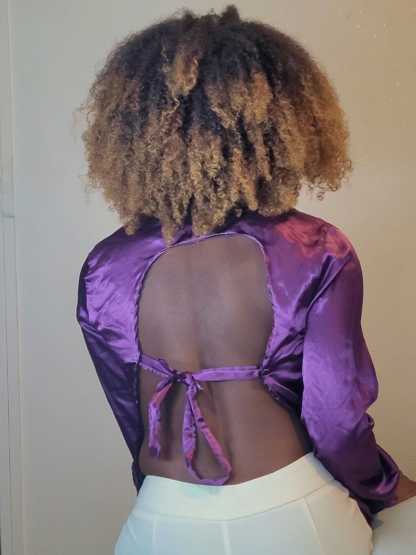 Chemise Open Back Purple Fever