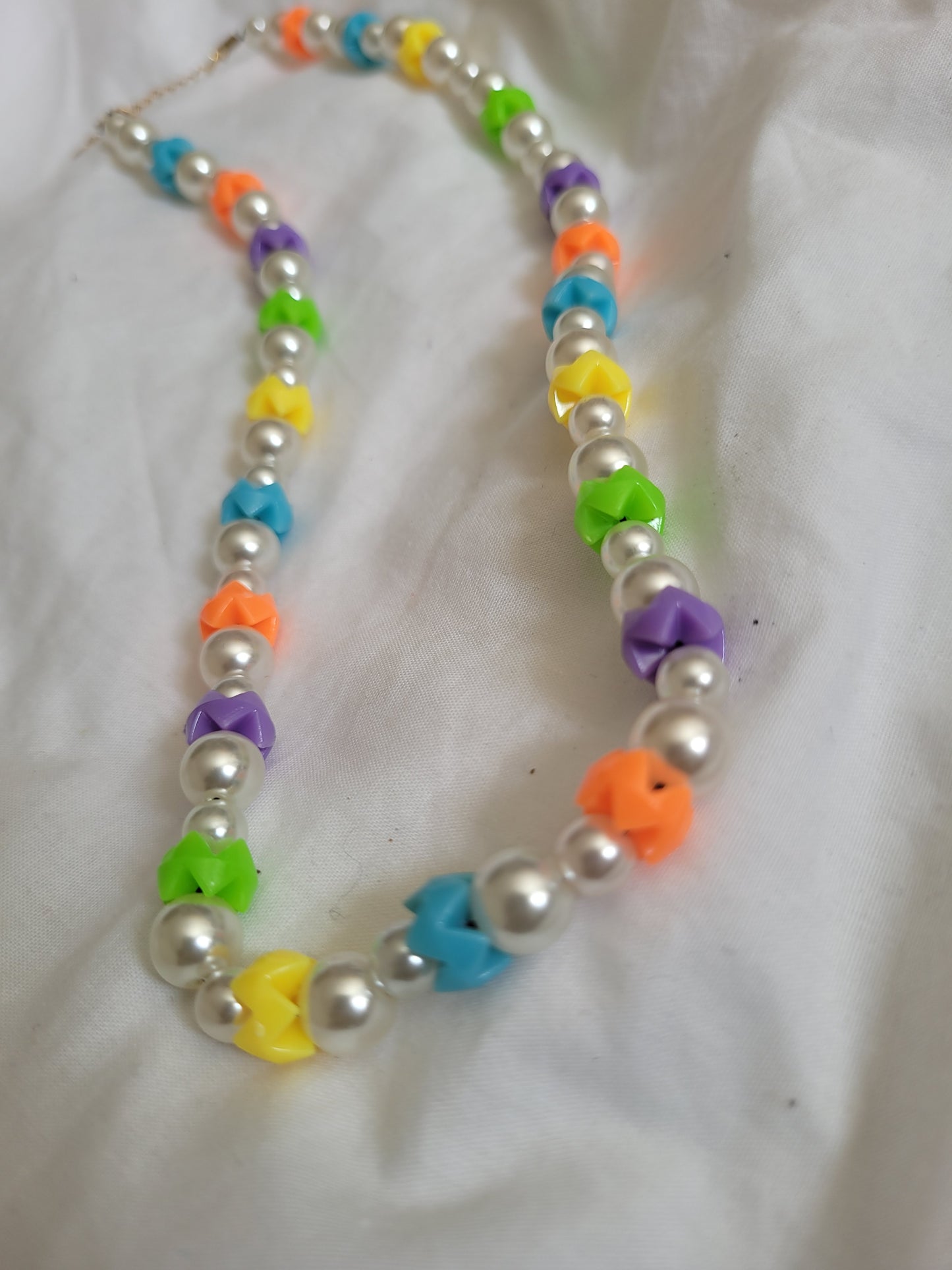 Collier multicolores rondelles