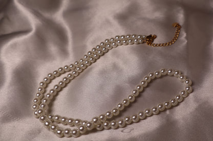 Collier blanc nacré moyen