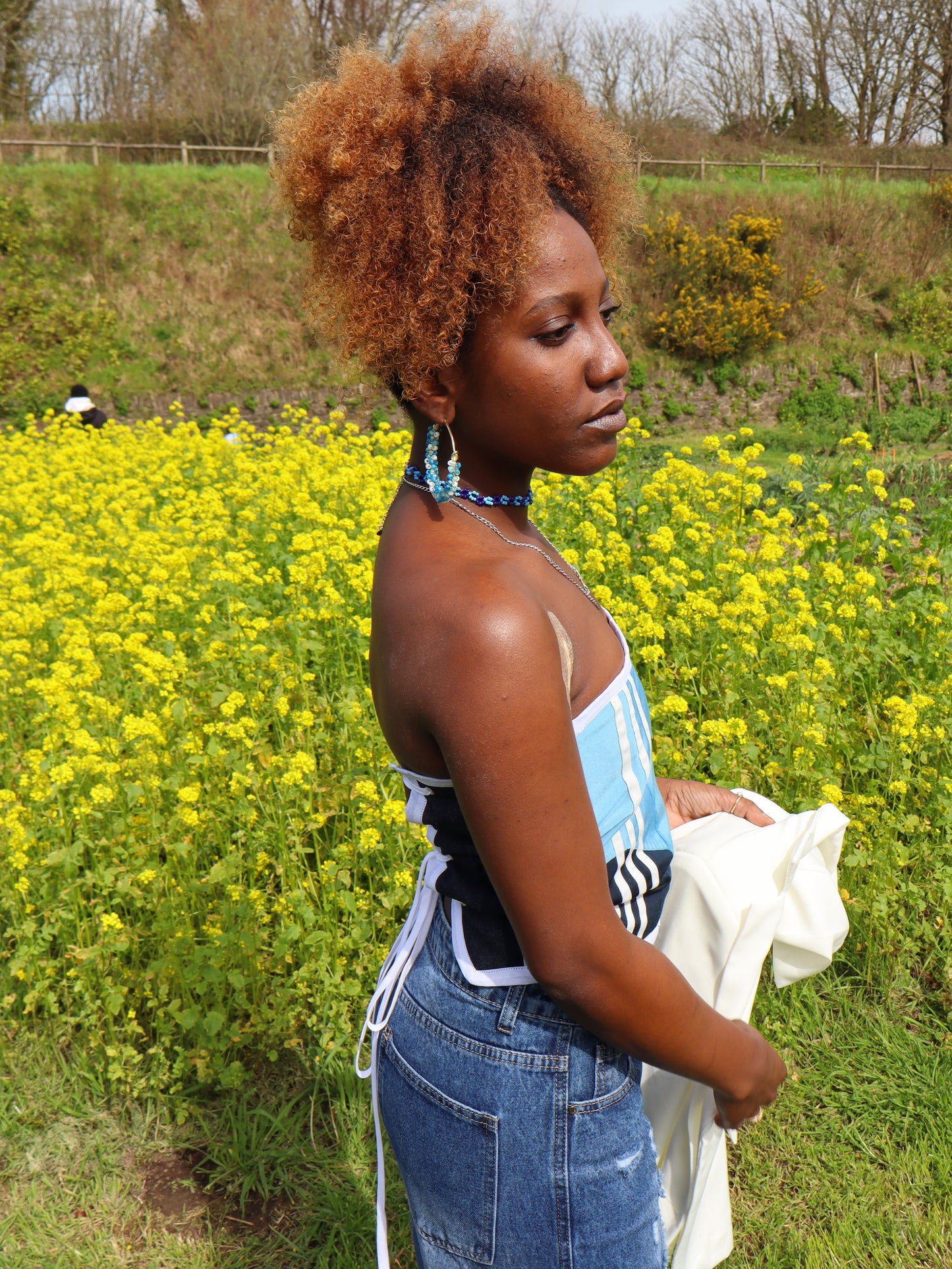 Bustier Adidas bleu