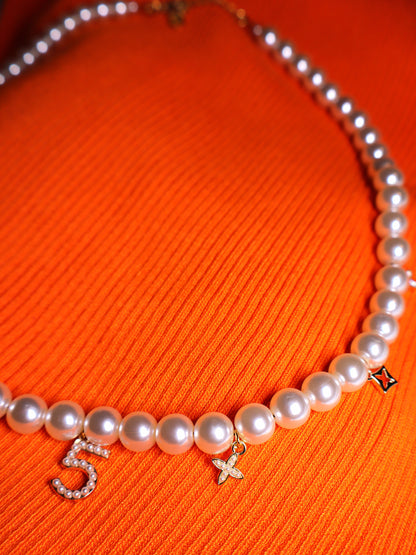 Collier Charms blanc nacré