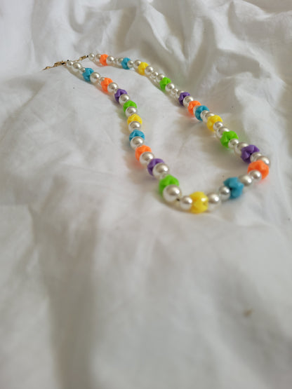 Collier multicolores rondelles