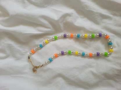 Collier multicolores rondelles