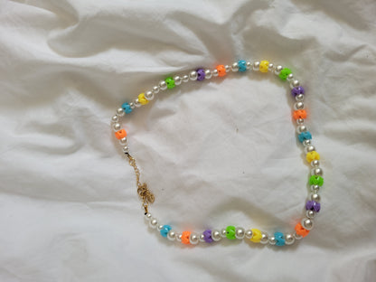 Collier multicolores rondelles