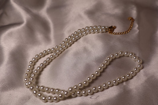 Collier blanc nacré petit