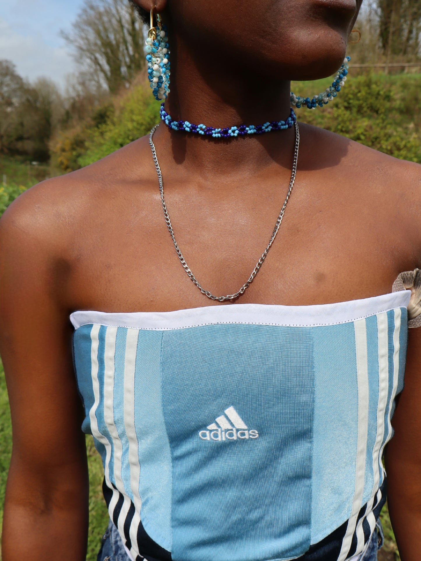 Bustier Adidas bleu