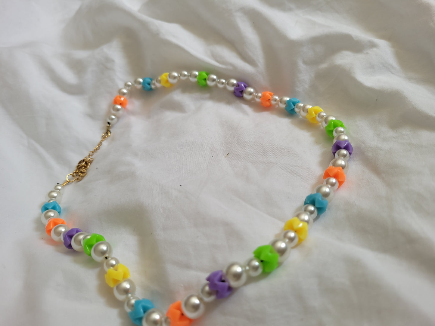 Collier multicolores rondelles